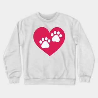 My Dog Is My Valentine Crewneck Sweatshirt